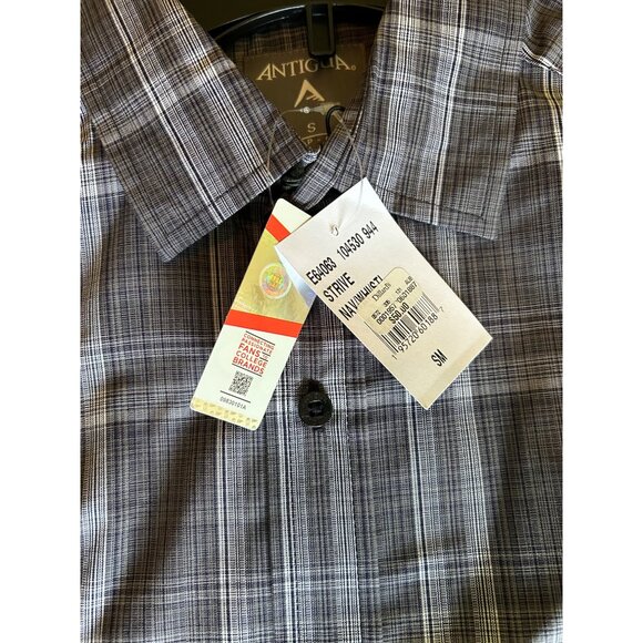 Antigua Auburn University Mens Plaid Button-Down Shirt Size S - Picture 4 of 6